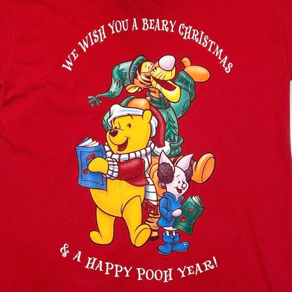 DISNEY Winnie The Pooh Holiday Sleep Shirt VINTAGE